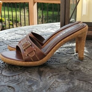 Lauren Ralph Lauren leather and cork sandals